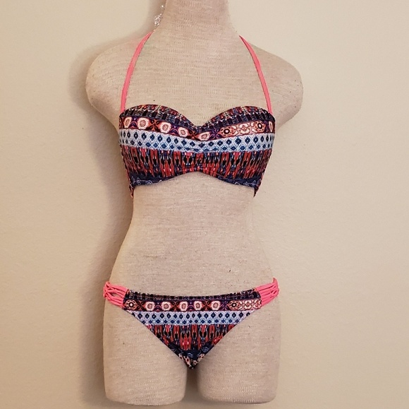 Bikini blue pink bottom and top - Picture 1 of 3